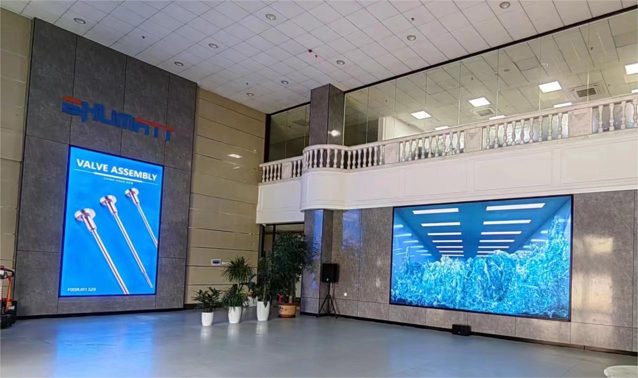 深圳舒马特科技展厅，抖音高清P1.5显示屏
